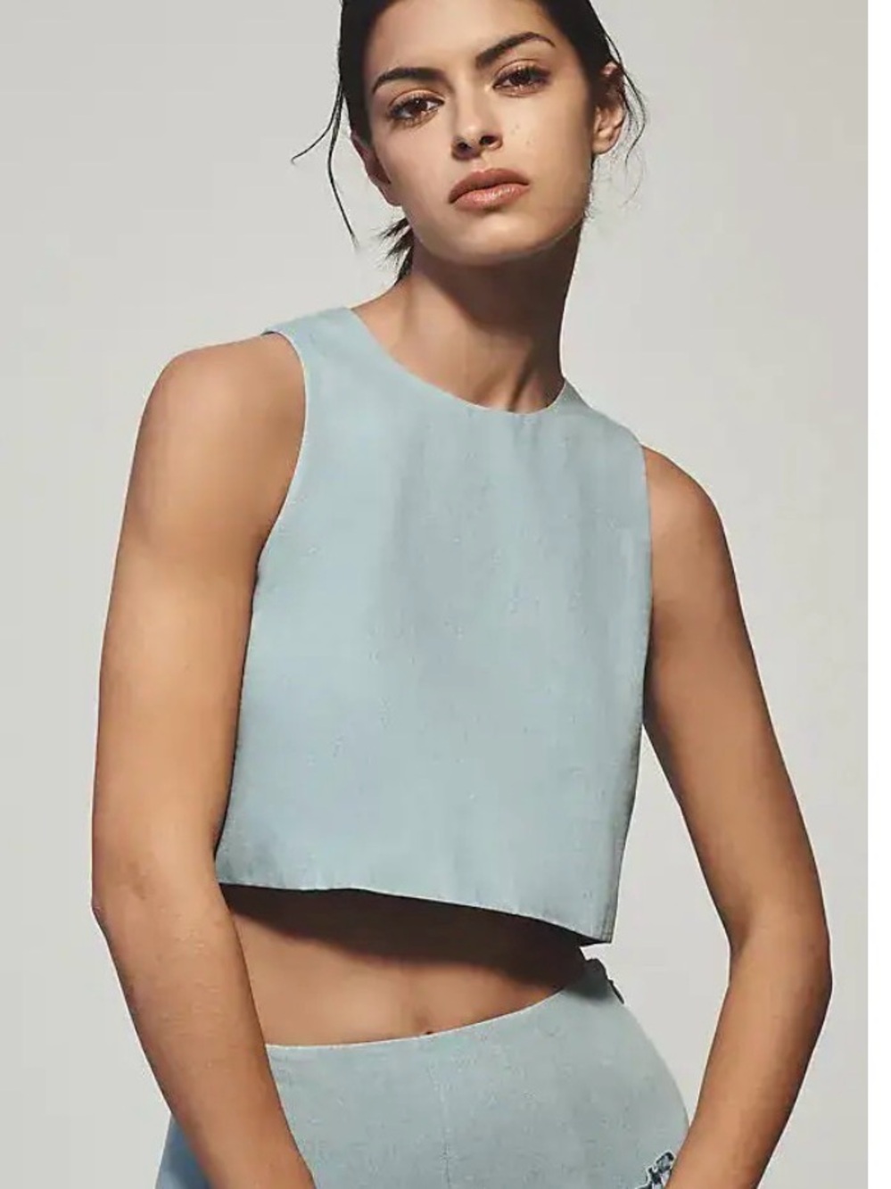 Mare Mare Anthropologie Sleeveless Top in Sky NWT L